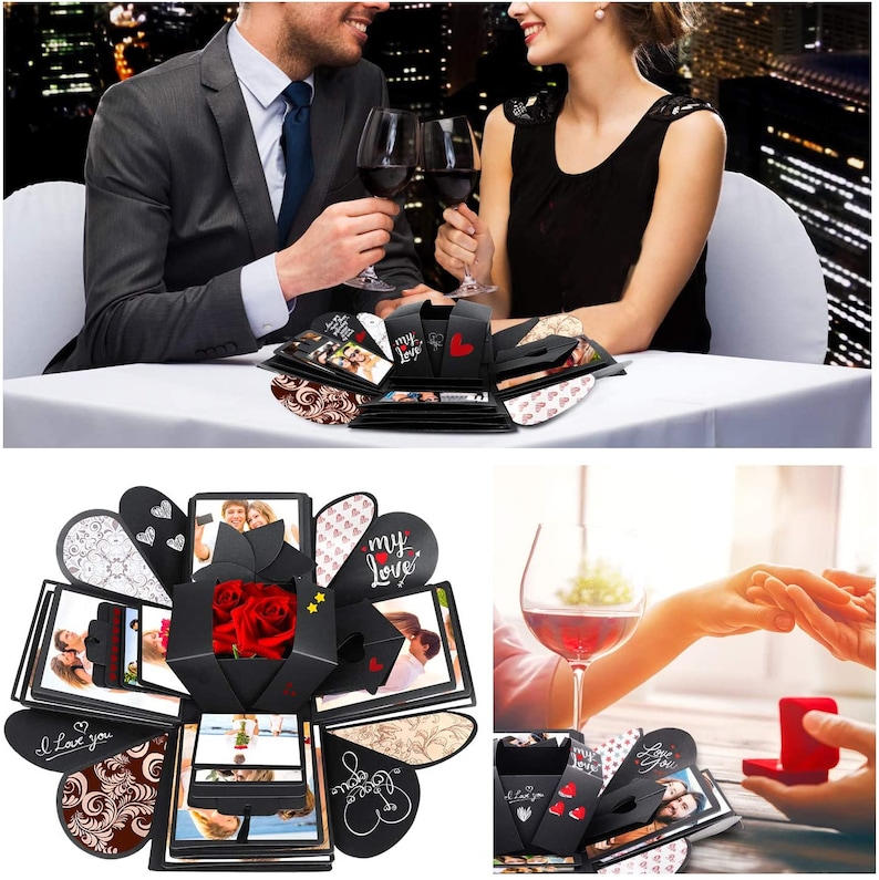 Explosion Gift Box 5 Layers DIY Photo Album Anniversary Etsy UK