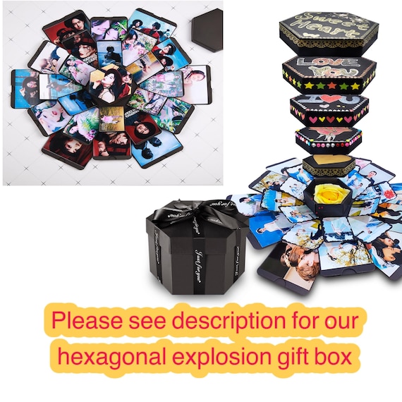 DIY Explosion Box Set, Explosion Gift Box Set Photo Album Surprise Box  Handmade Photo Box Memorable Album Photo Ablum Wedding Birthday Christmas  Gift 