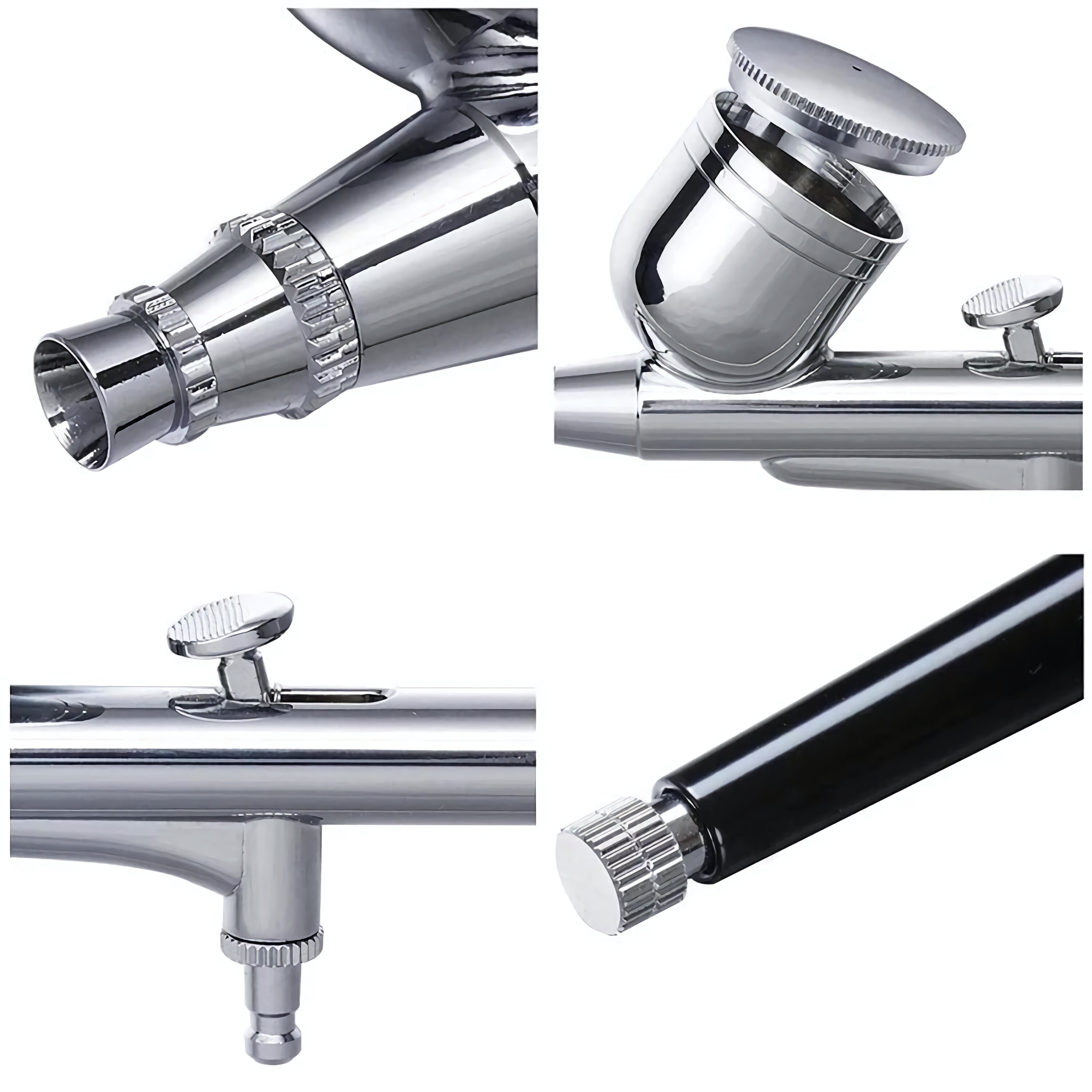 Airbrush-Pistole 0,3 Mm Dual Action – Mit Schwerkraft-Behälter, Für Kunst, Modellbau & Lackierung