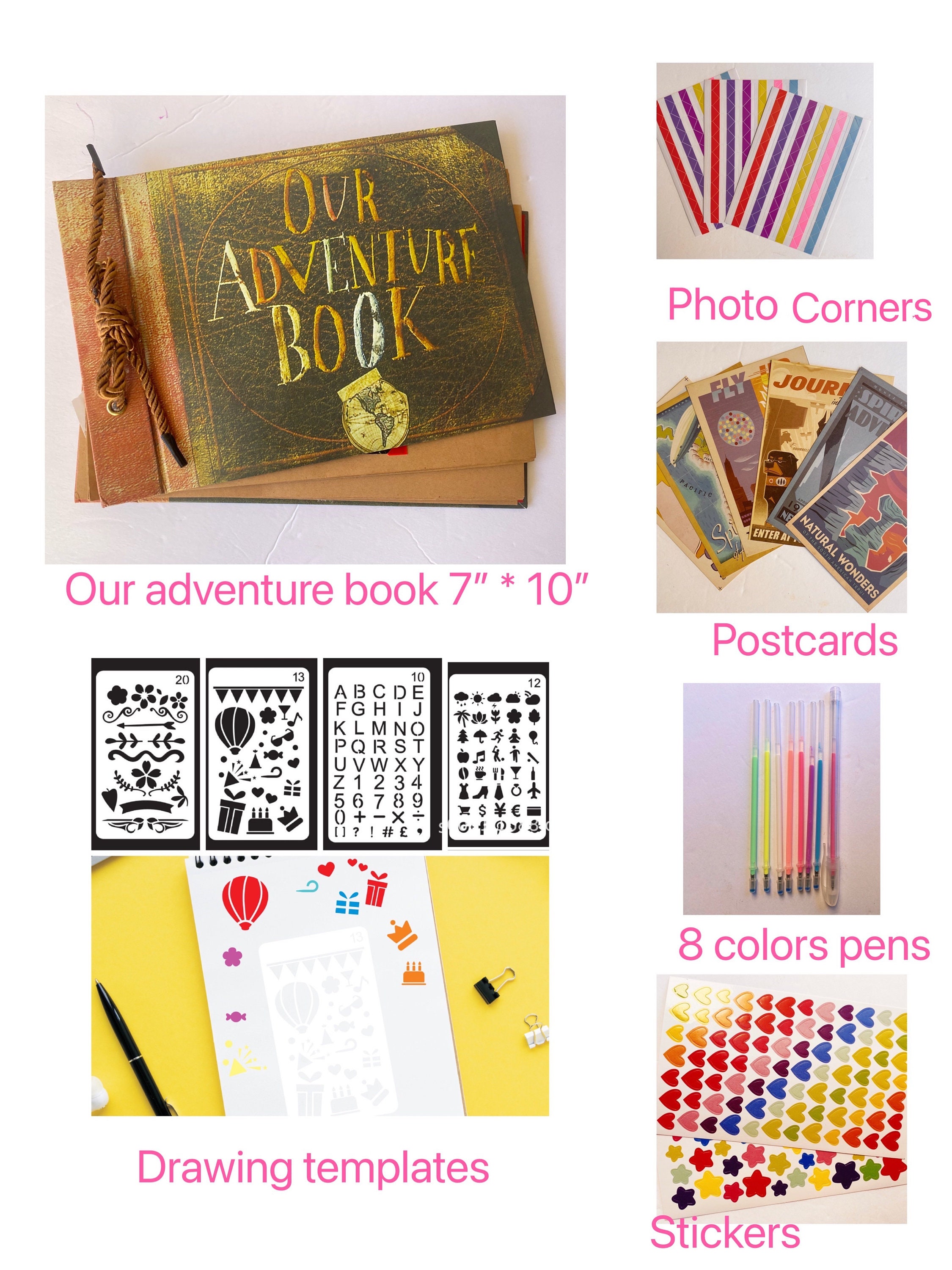 Adventure Book Scrapbook Valentines Scrapbook Gift for Him and Her  Adventure Album Valentines Gift 