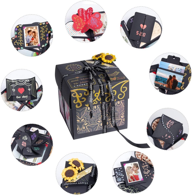 Explosion Gift Box 5 Layers DIY Photo Album Anniversary Etsy UK
