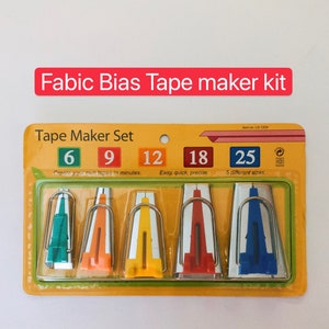 Fabric Bias Binding Tape Maker Kit Binder Foot For Sewing&Quilting Diy Tool Kit