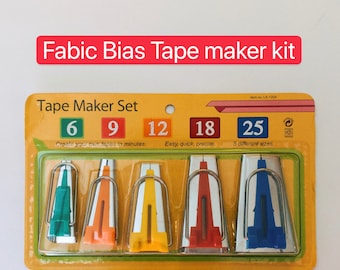 Kit para hacer cinta bies de tela, prensatelas para coser y acolchar, kit de herramientas de bricolaje