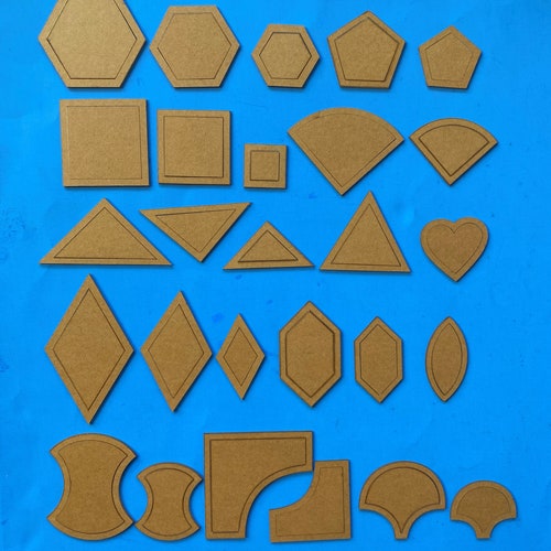 54 Pcs Acrylic Quilting Templates Quilting Stencils Clear Etsy