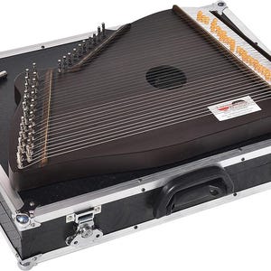New Swarmandal, Surmandal By Kaayna Musicals, 36 Strings, Dark Oak Matte Finish, Tuning Key, Carry Box, Few Extra Strings - Full Size