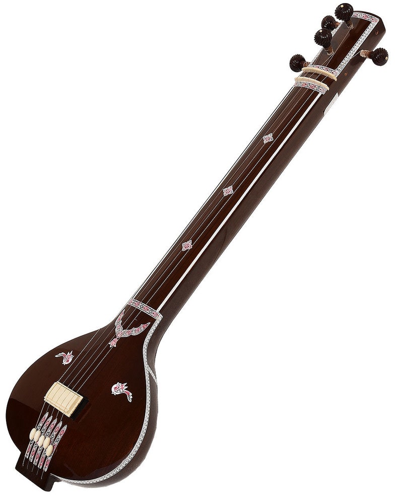 Tanpura, Tambura, Tanpuri, 5 Main String, Tun Wood, Dark Wood Colour, Gig Bag, Extra String Bhajan, Kirtan, Mantra, Drone, Shruti, Vocal image 6