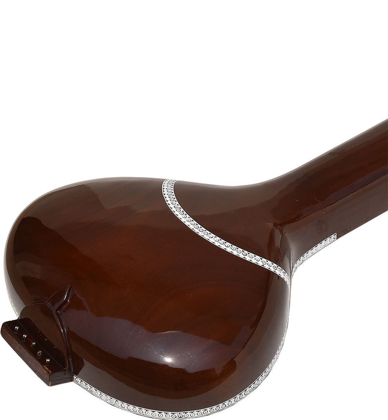 Tanpura, Tambura, Tanpuri, 5 Main String, Tun Wood, Dark Wood Colour, Gig Bag, Extra String Bhajan, Kirtan, Mantra, Drone, Shruti, Vocal image 9