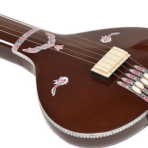 Tanpura, Tambura, Tanpuri, 5 Main String, Tun Wood, Dark Wood Colour, Gig Bag, Extra String Bhajan, Kirtan, Mantra, Drone, Shruti, Vocal image 2