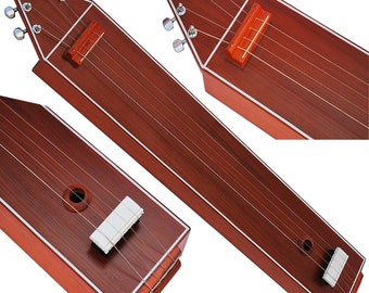Handmade Box Tanpura: 4-String Tun Wood Tambura with Extra Strings