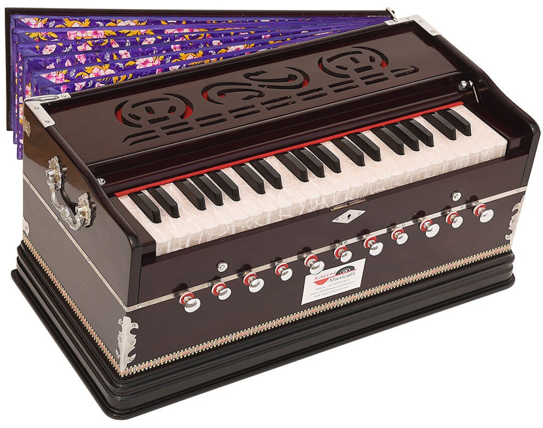 Harmonium Pro Grade by Kaayna Musicals 11 Stops 6 Main 5 Drone 3.5