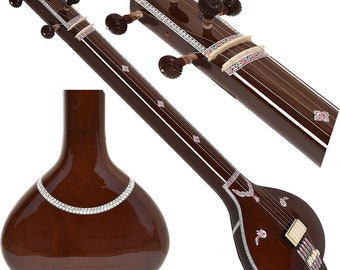 Tanpura, Tambura, Tanpuri, 5 Main String, Tun Wood, Dark Wood Colour, Gig Bag, Extra String- Bhajan, Kirtan, Mantra, Drone, Shruti, Vocal