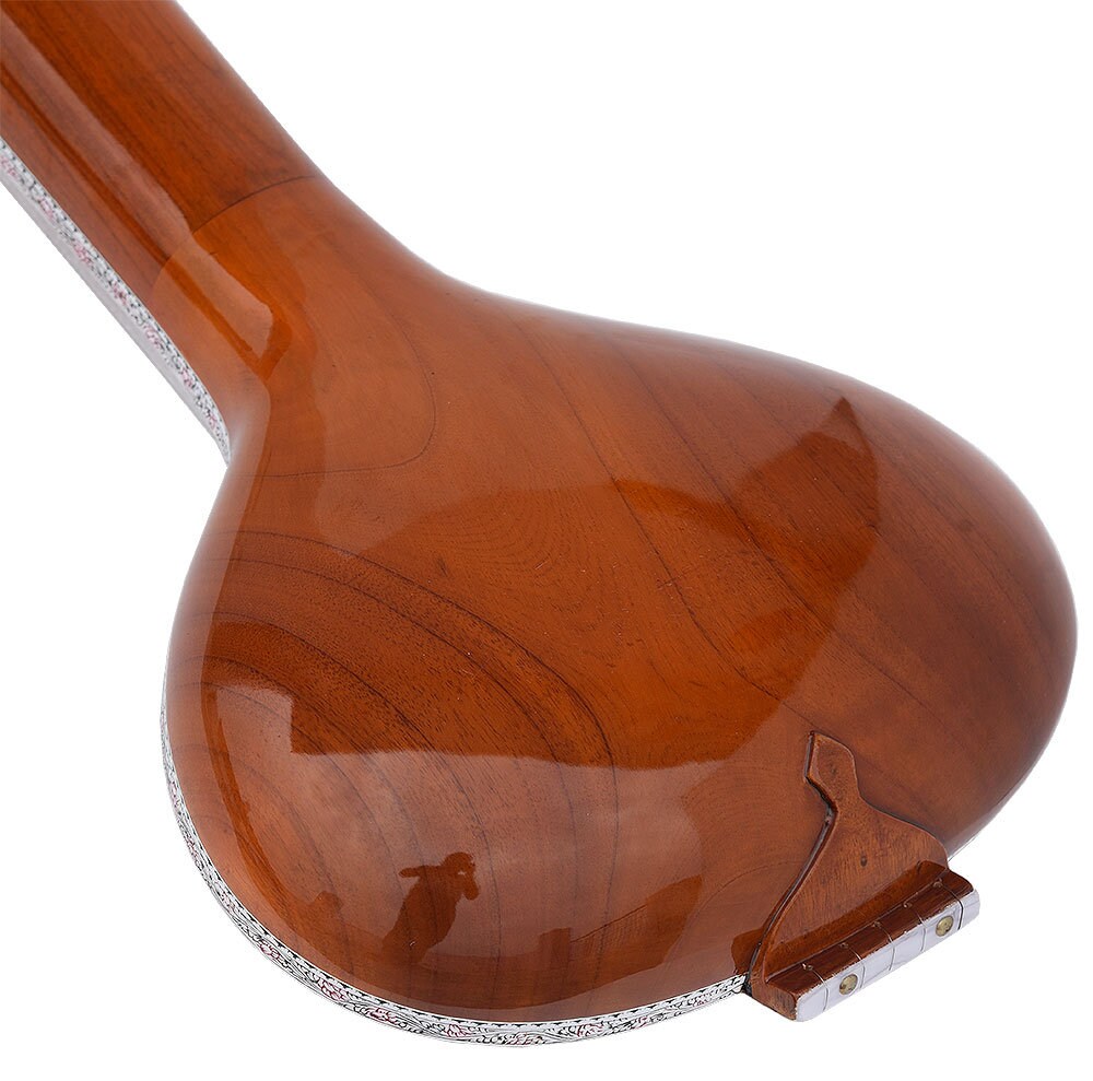 Tanpura, Tambura, Tanpuri, 5 Main String, Tun Wood, Natural Wood Colour