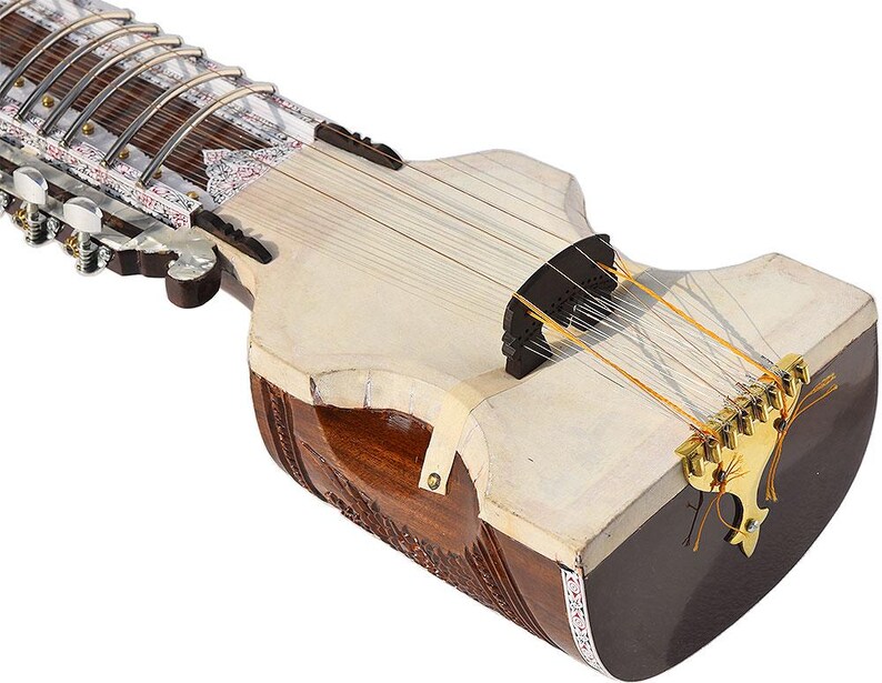 Pro Quality Tun Wood Dilruba: 19-string Indian Musical Instrument With ...