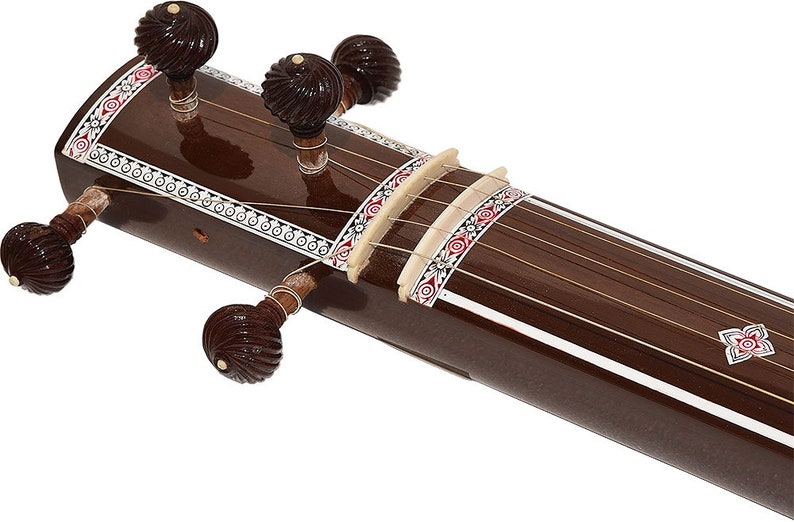 Tanpura, Tambura, Tanpuri, 5 Main String, Tun Wood, Dark Wood Colour, Gig Bag, Extra String Bhajan, Kirtan, Mantra, Drone, Shruti, Vocal image 3