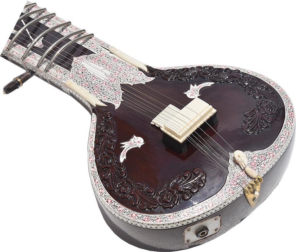 シタール ラビィシャンカールモデル　ギター　ピックアップ搭載 エレキシタール ラヴィ・シャンカール スタイル シタール - タンウッド - ケース