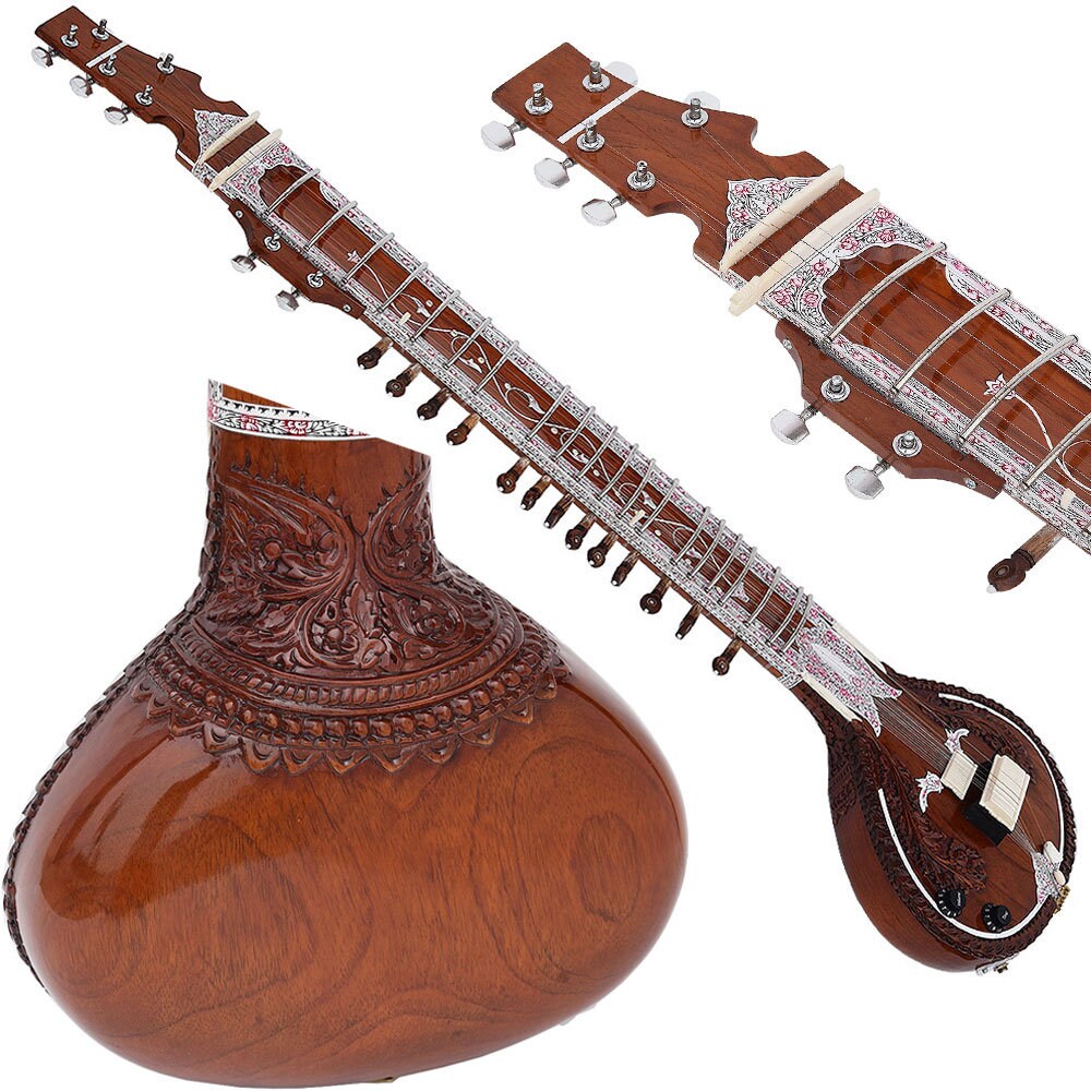ヴィンテージ！エスラジ Esraj　弓・ケース付き！希少品！インド シタール Esraj | eBay
