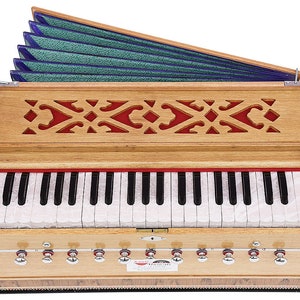 432 Hz Harmonium: Pro Grade, 11-Stop, Teak Color, with Gig Bag