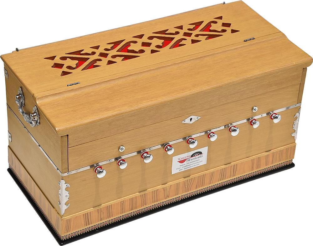 Kaayna Musicals Harmonium: Melamyne Premium Wood Finish (MATTE