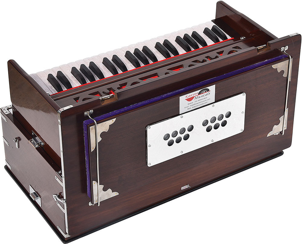 Portable OM Safri Harmonium Tuned 432hz by Kaayna Musicals Baja 3.5