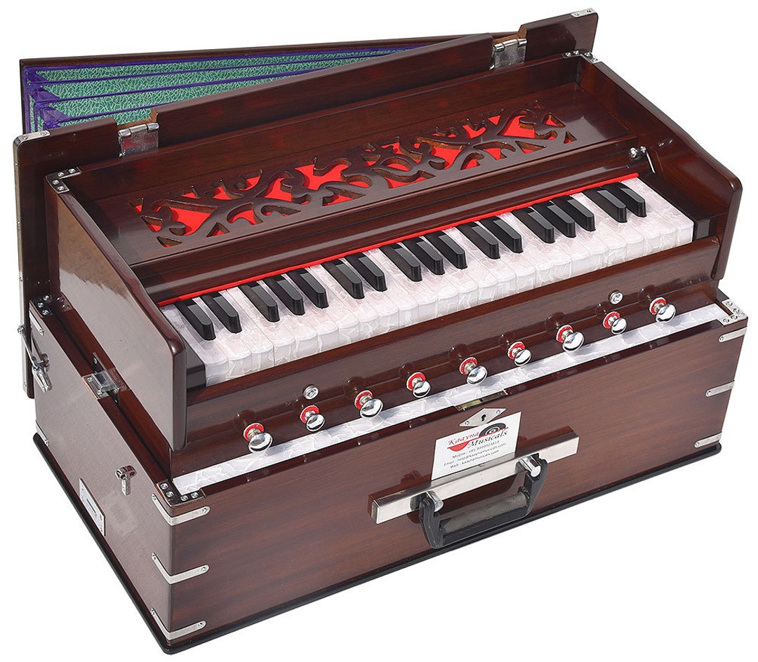 Portable OM Safri Harmonium Tuned 432hz by Kaayna Musicals Baja 3.5