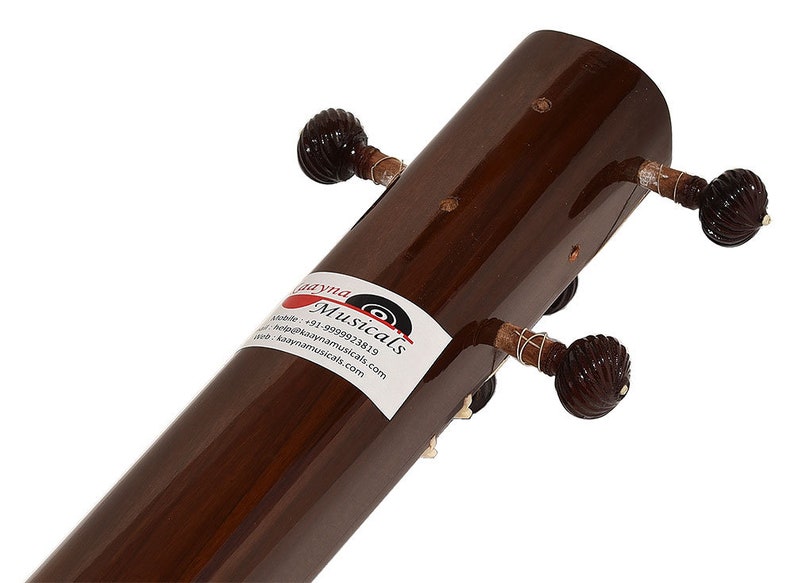 Tanpura, Tambura, Tanpuri, 5 Main String, Tun Wood, Dark Wood Colour, Gig Bag, Extra String Bhajan, Kirtan, Mantra, Drone, Shruti, Vocal image 10