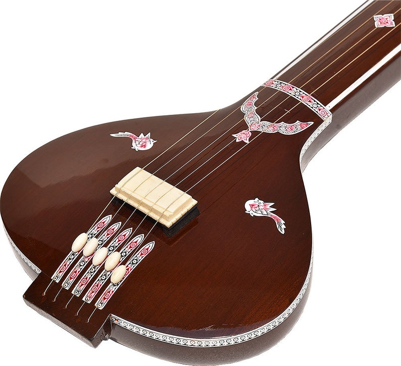 Tanpura, Tambura, Tanpuri, 5 Main String, Tun Wood, Dark Wood Colour, Gig Bag, Extra String Bhajan, Kirtan, Mantra, Drone, Shruti, Vocal image 5