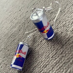 Energy juice can bottle novelty earrings bottled water gift kawaii cute friend unbranded