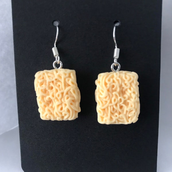 Resin Noodles novelty earrings kawaii unbranded food gift dried noodles super noodles Chinese chow mien