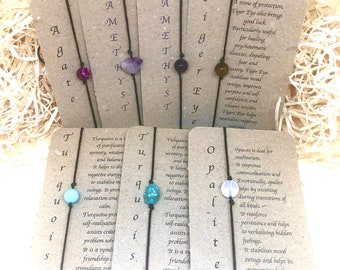 Kristall-Armband-Fußkettchen, Malachit, Amethyst, Opalit