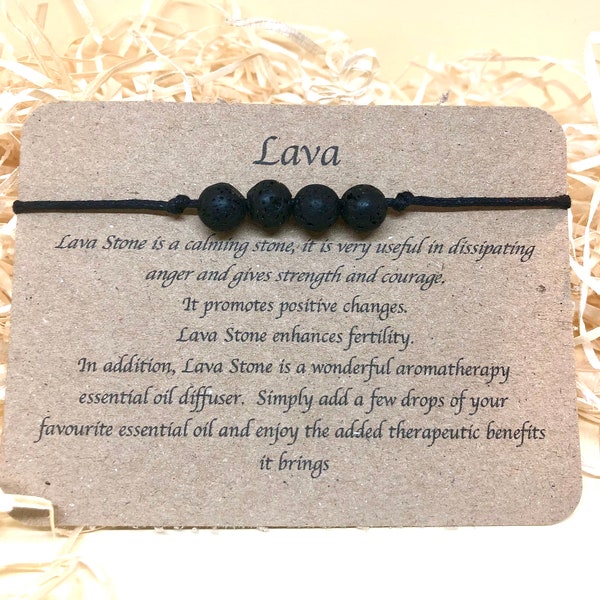 Lava bracelet, black lava, crystal bracelet, natural stone bracelet, aromatherapy,  handmade jewelry, gift for him, ankle bracelet, anklet