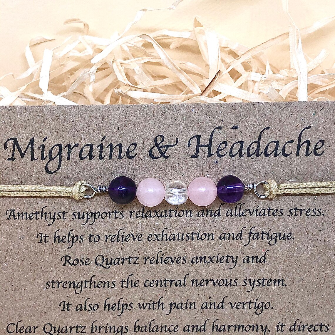 Migraine relief emotional support Bracelet headache bracelet Etsy
