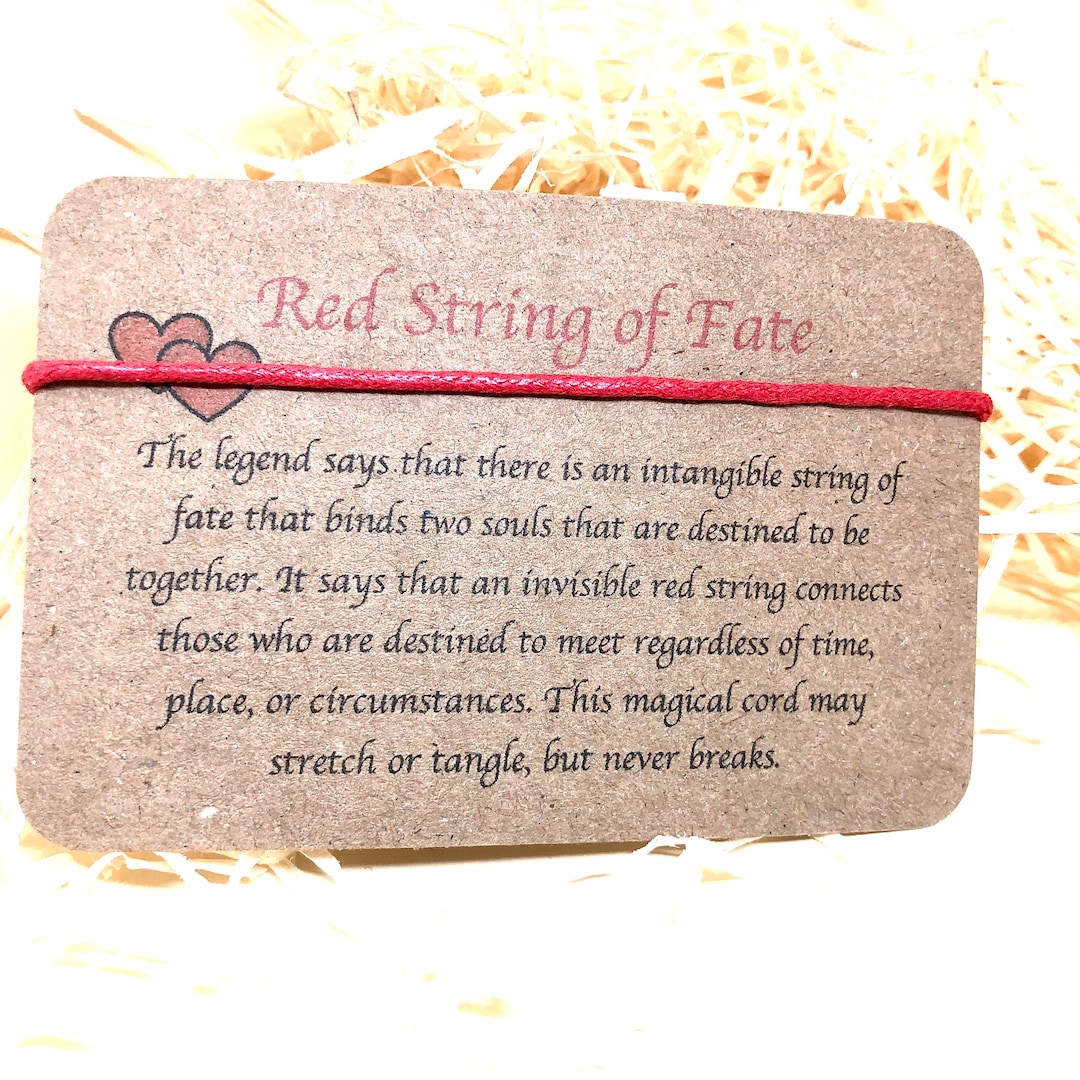 Red String of Fate, Red Thread of Fate, Red Cotton Bracelet, Love