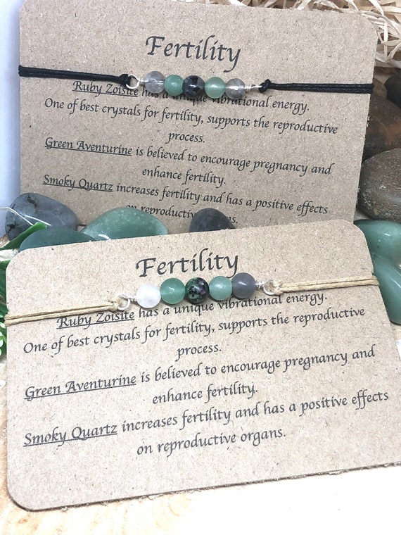 Fertility Emotional Support Bracelet Crystal Bracelet - Etsy UK