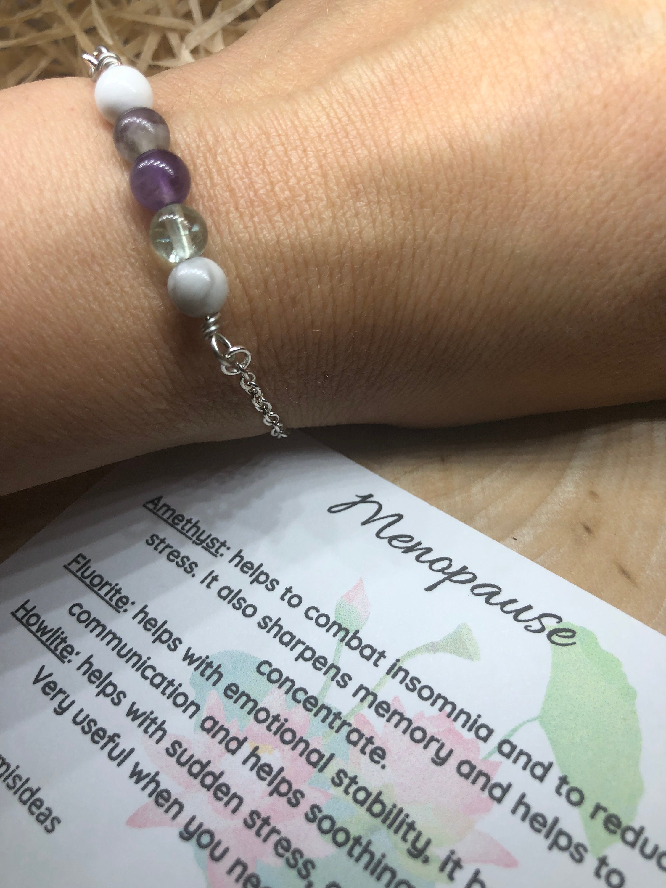 Menopause Crystal Healing Bracelet By Gifted  notonthehighstreetcom