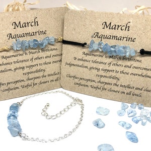 March Birthstone, aquamarine crystal bracelet, aquamarine bracelet, birthstone bracelet,birthstone jewelry, friendship bracelet, anklet gift