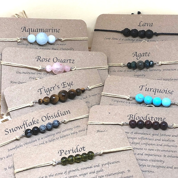 Crystal beaded bracelet, crystal gift, friendship bracelet, bloodstone cord bracelet, rose quartz bracelet, turquoise beaded bracelet,anklet