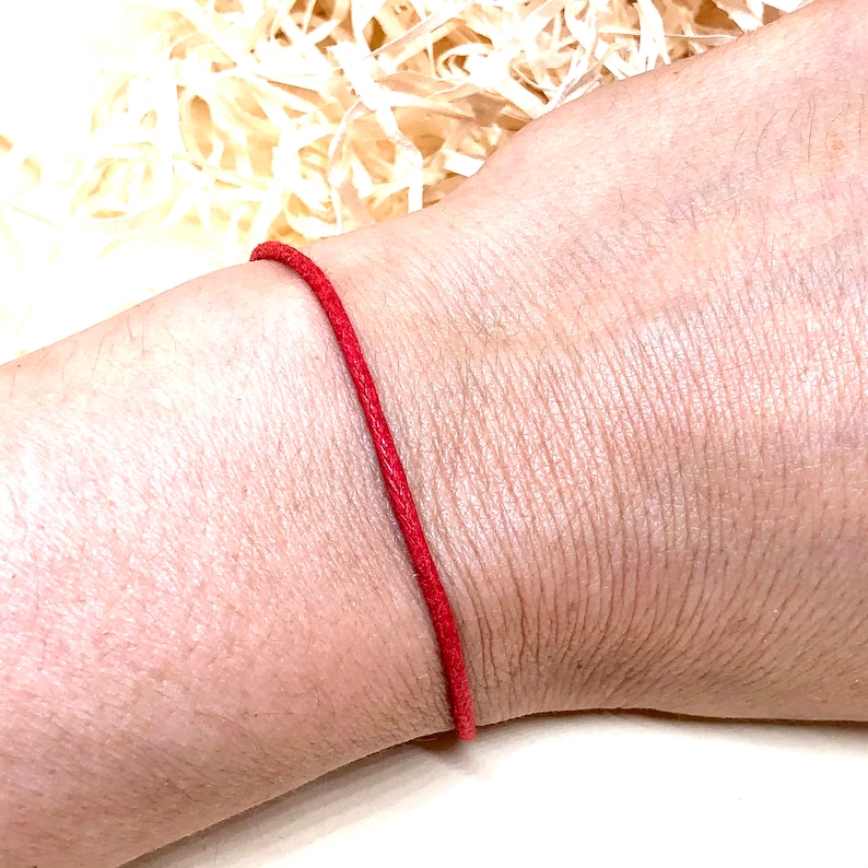Red String of Fate, Red Thread of Fate, Red cotton bracelet, love bracelet, fate bracelet, destiny gift, destiny bracelet, couple gift, love image 7