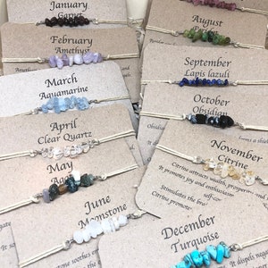 March Birthstone, aquamarine crystal bracelet, aquamarine bracelet, birthstone bracelet,birthstone jewelry, friendship bracelet, anklet gift image 6