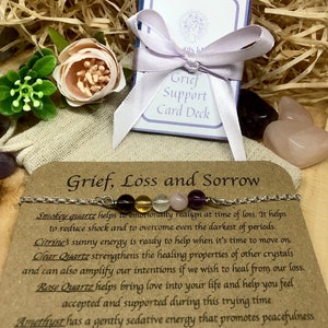 Grief support, grief bracelet, bereavement gift, pet memorial gift, grieving gift, condolence gift, loss gift, funeral present, dog loss,cat