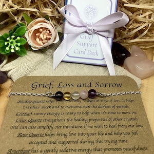 Grief support, grief bracelet, bereavement gift, pet memorial gift, grieving gift, condolence gift, loss gift, funeral present, dog loss,cat