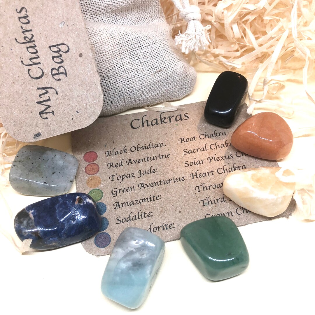 Natural Healing Crystal Chakra Stones for Crystal Therapy, Chakra ...