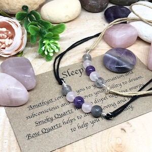 Sleep aid bracelet, insomnia bracelet, insomnia bracelet, insomnia crystals, insomnia relief, sleep support bracelet, anxiety relief gift