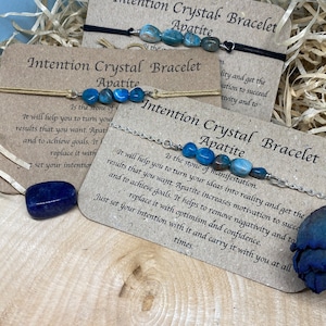 Apatite, stone of Manifestation, intention bracelet, resolution crystals, crystal bracelet,healing crystals, ankle bracelet, anklet gift