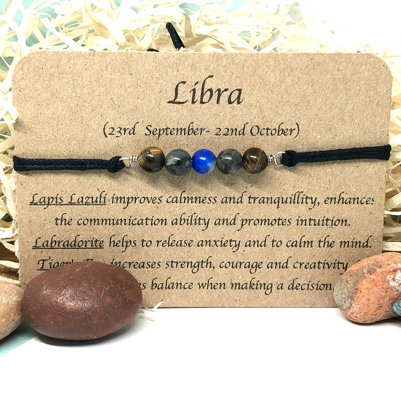Libra Horoscope Bracelet Star Sign bracelet Crystal | Etsy