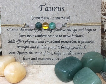 Taurus beaded bracelet, zodiac gift, zodiac jewelry, zodiac crystals, taurus crystals, birthstone crystal bracelet, handmade, anklet beads