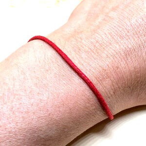 Red String of Fate, Red Thread of Fate, Red cotton bracelet, love bracelet, fate bracelet, destiny gift, destiny bracelet, couple gift, love image 6