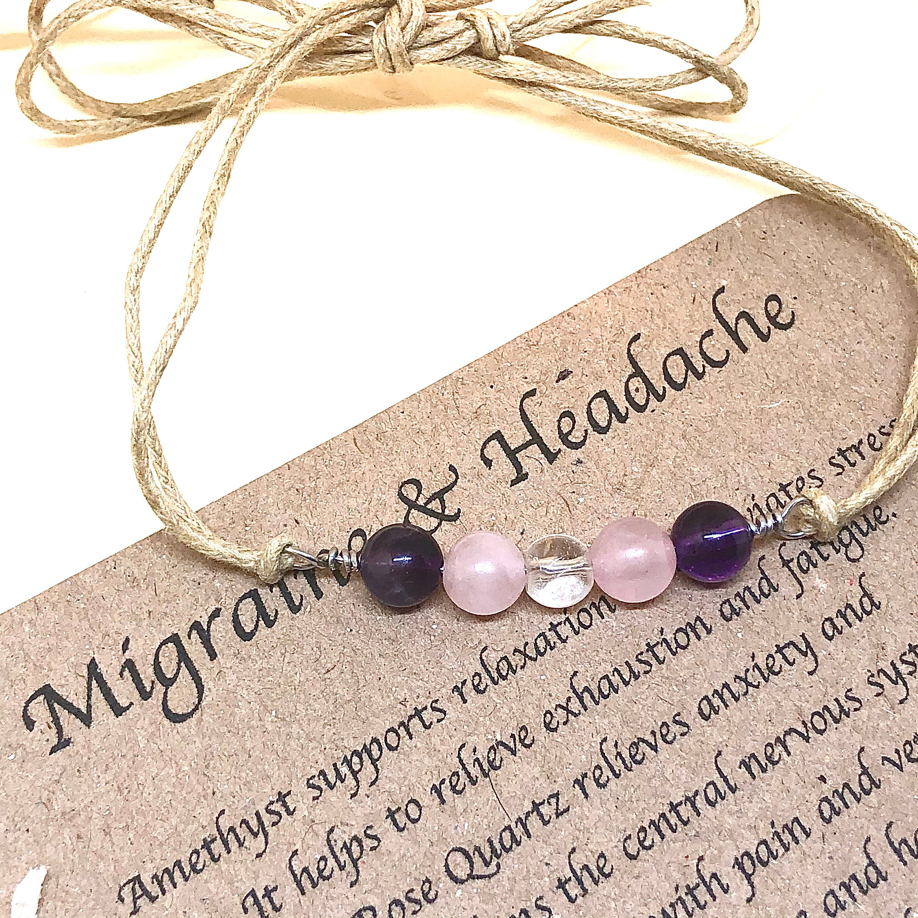 Migraine relief emotional support Bracelet headache bracelet Etsy