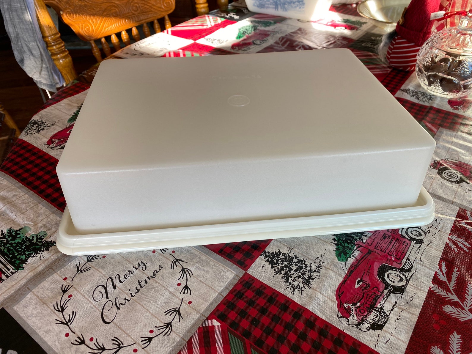 Vintage Tupperware Rectangular Cake Carrier Etsy