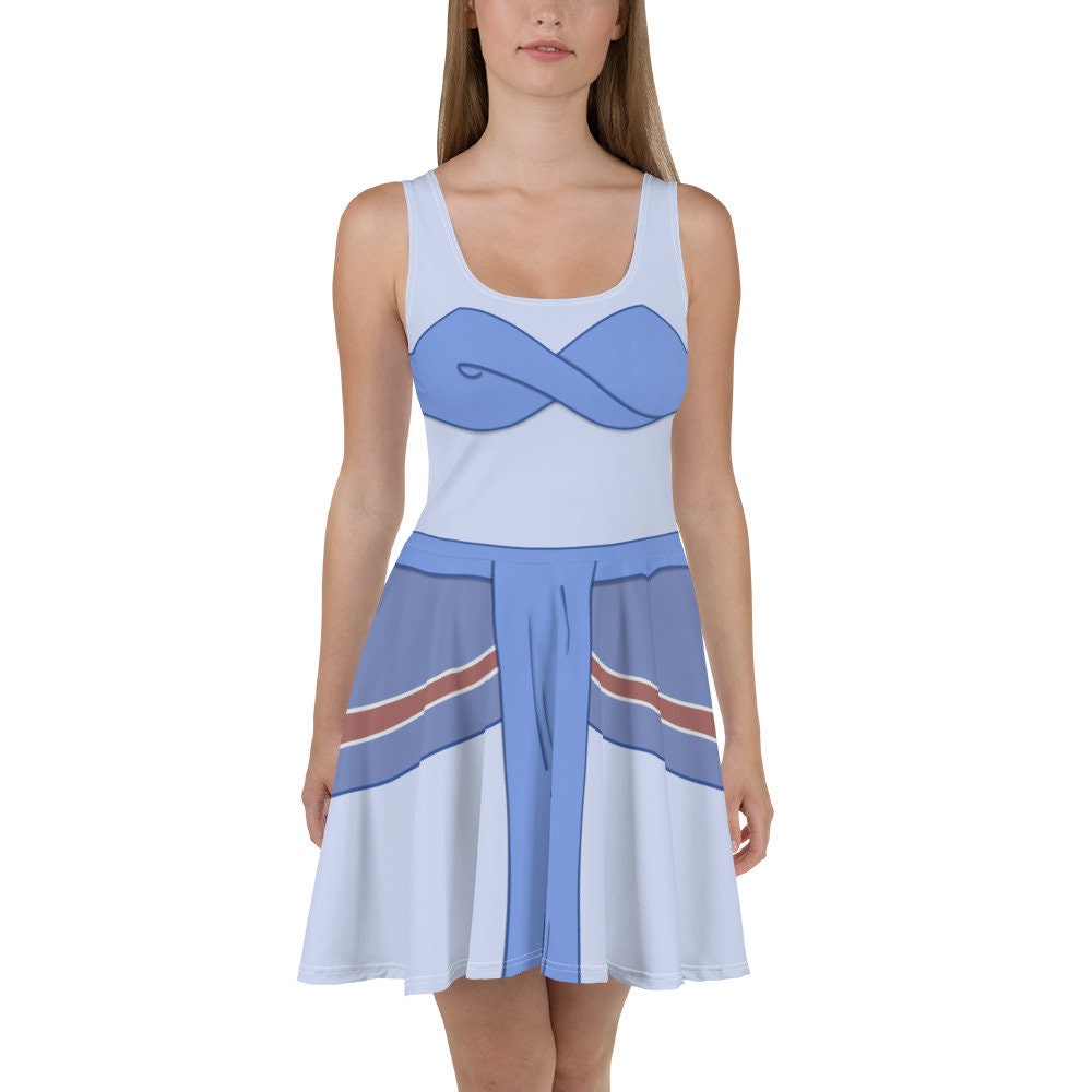 Atlantan princess (non-skin tone) Cosplay Skater Dress / Running Costume