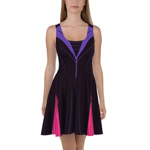 Dark Fairy Cosplay Skater Dress / Running Costume